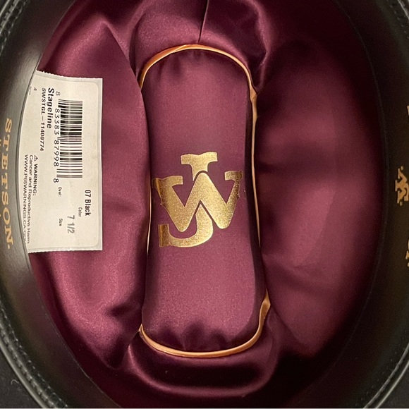 Stetson John Wayne Stageline Black 7  1/2 - Picture 5 of 16